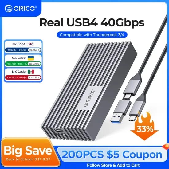 ORICO NVMe M.2 인클로저 10Gbps