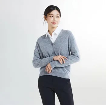 스파오 캐시미어블렌드 브이넥 카디건 SPCKE4TW21