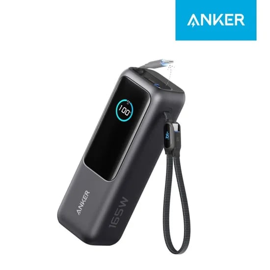 앤커 랩탑 파워뱅크 25000mAh 165W 보조배터리 케이블 내장형 A1695
