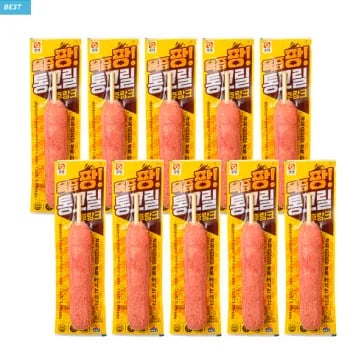 국내산 돈육 87% 육즙팡 통그릴후랑크 70g x 10개