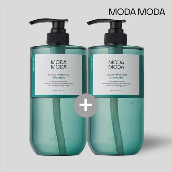 모다모다 네이처 리프레싱 샴푸 980ml 2개