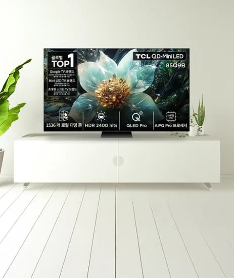 TCL 85Q9B 퀀텀닷 미니LED 85인치 TV