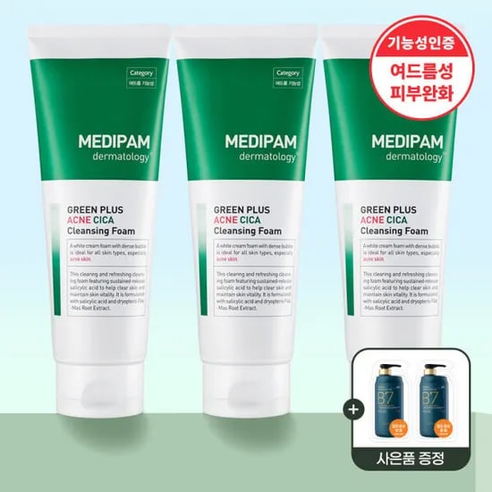 메디팜 아크네 진정 시카 클렌징폼 220ml (1+1+1)