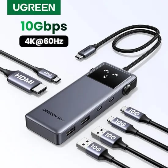 UGREEN Uno USB C 허브 6-in-1