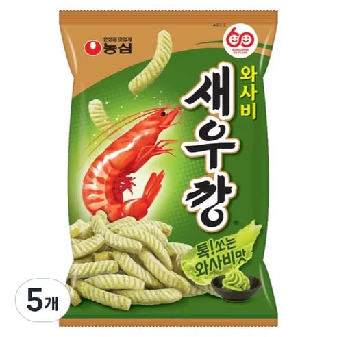 농심 새우깡 와사비 70g 5개