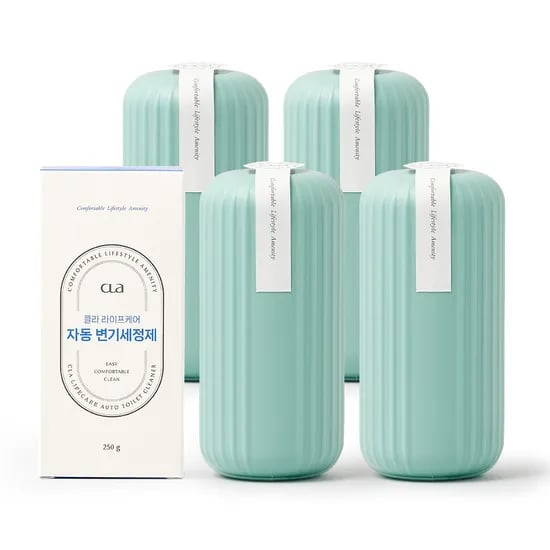 클라 라이프케어 자동 변기세정제 250g 4개
