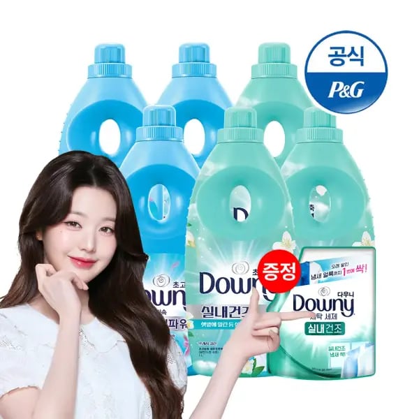다우니 실내건조 탈취파워 6개