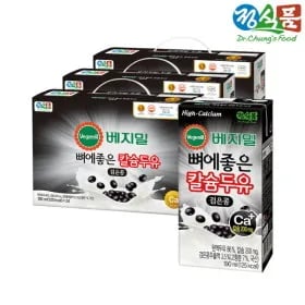 베지밀 뼈에좋은 칼슘 두유 검은콩 190ml 72팩
