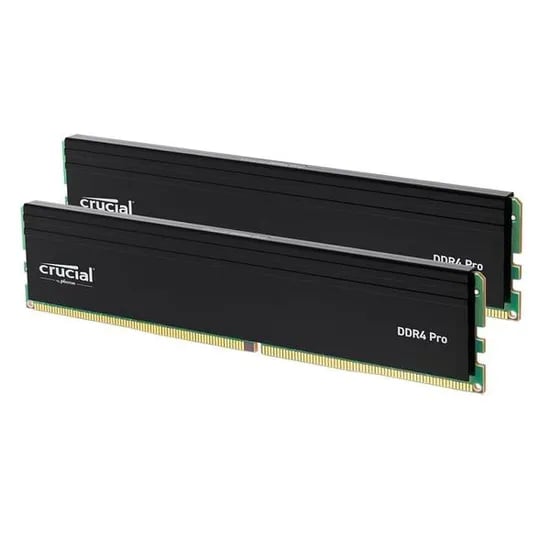 마이크론 크루셜 프로 DDR4 32GB 2x16GB 3200MTs 히트 스프레더 램