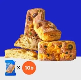 널담 고단백 저당 네모 바케트 90g 5종 2개 총 10개