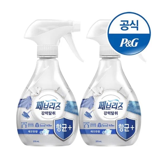 페브리즈 섬유탈취제 항균 용기형 370ml 2개
