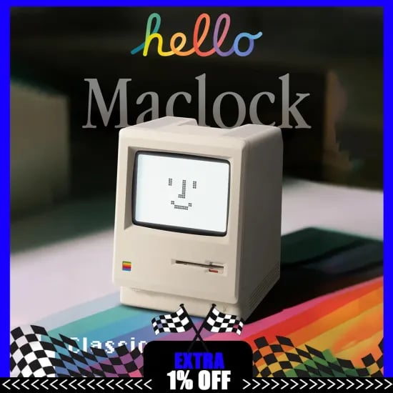 Maclock 1984 레트로 매킨토시 알람 시계