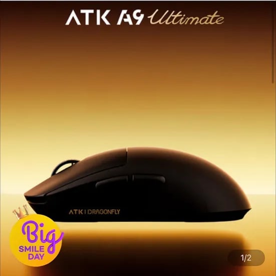 ATK A9 Ultimate 잠자리 마우스 PAW3950ULTRA 800mAh 듀얼8000HZ