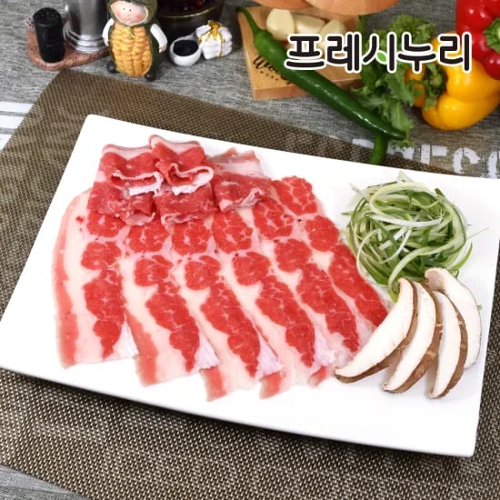 프레시누리 프리미엄 우삼겹 250g 4팩