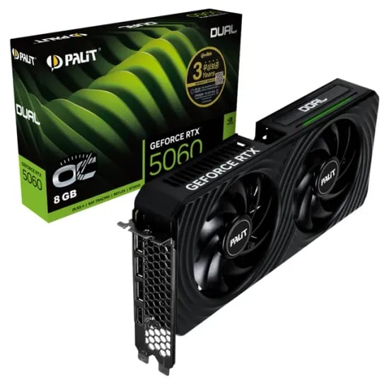 PALIT 지포스 RTX 5060 DUAL OC D7 8GB WHITE