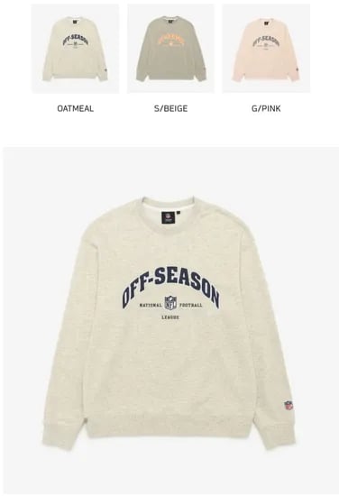 NFL 핸드오프 크루넥 맨투맨