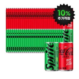 코카콜라 제로 스프라이트 제로 190ml 60캔