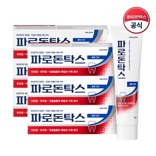 파로돈탁스 쿨링 민트 잇몸치약 100g 6개
