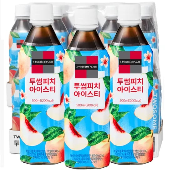 투썸플레이스 복숭아 아이스티 500ml 24개