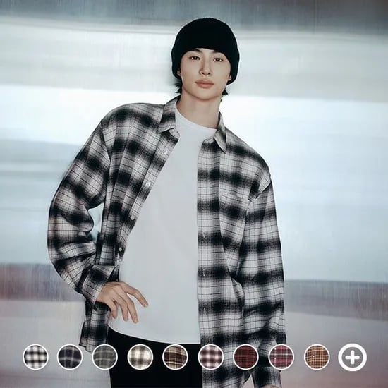 지오다노 플란넬 셔츠