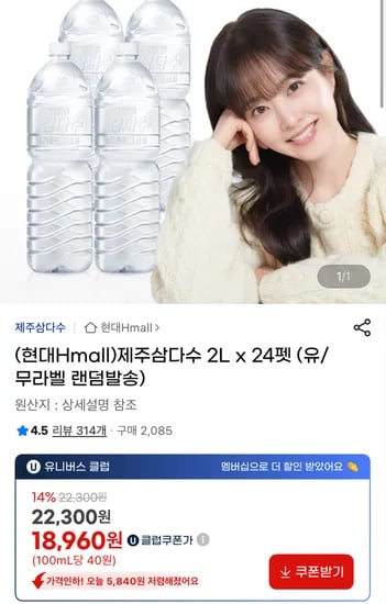 삼다수 2L 24개