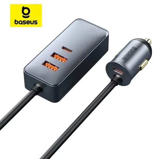 베이스어스 120W 차량용 충전기 4포트 외 1 분배기