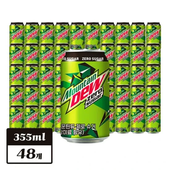 마운틴듀 제로슈거 355ml x 48개