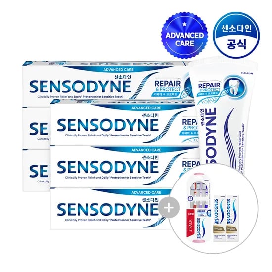 센소다인 리페어 앤 프로텍트 치약 100g 6개