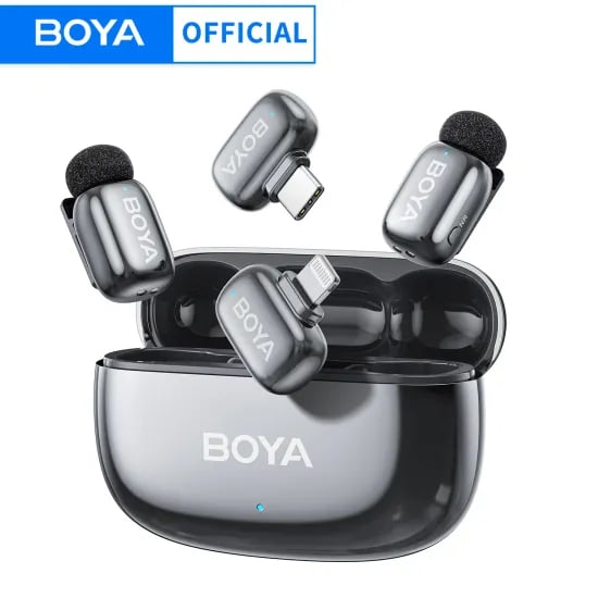 BOYA MINI 2 무선 핀마이크 충전케이스 C타입 수신기