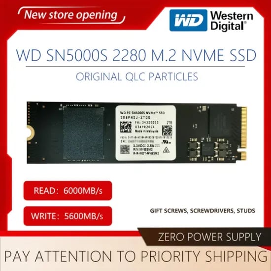 WD SN5000s 2TB SSD 삼성 마스터카드