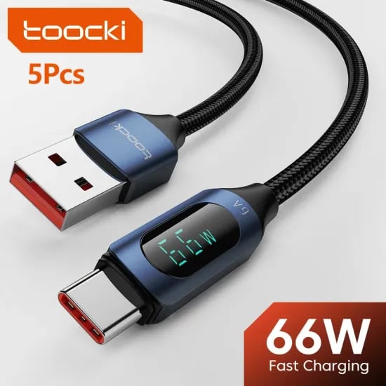 Toocki 6A 66W A to C 충전케이블 2종