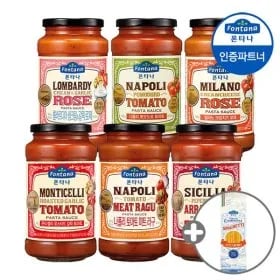 폰타나 파스타소스 6종 600g 2 2병 골라담기 면 500g 증정