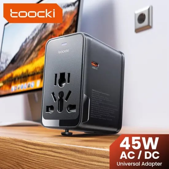 투키 GaN 유니버설 여행 어댑터 3C1A 45W