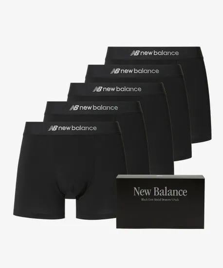 뉴발란스 MEN 코어 모달 드로즈 블랙 5PACK