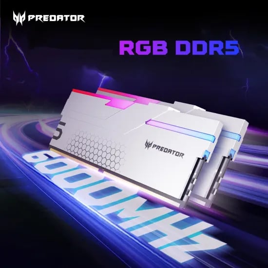 에이서 프레데터 RGB DDR5 램 메모리 48GB(2x24GB) 6000MHz, CL28