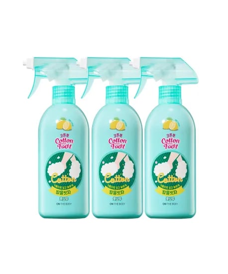 온더바디 코튼풋 발을씻자 풋샴푸 레몬 385ml 3개