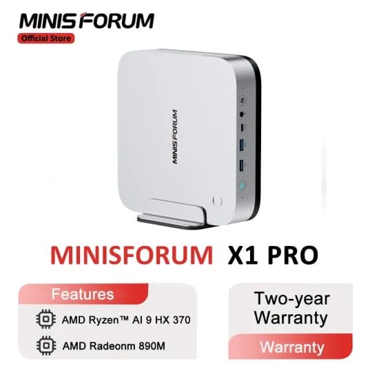 미니스포럼 AI X1 Pro HX370 미니PC 베어본