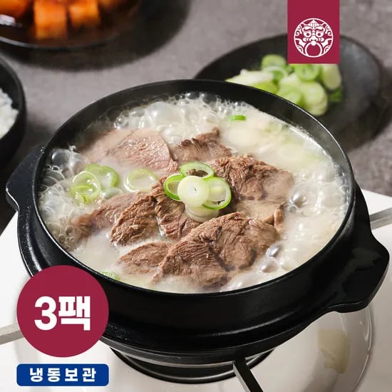 한촌설렁탕 더블랙 프리미엄 진 고기설렁탕 600g 3팩