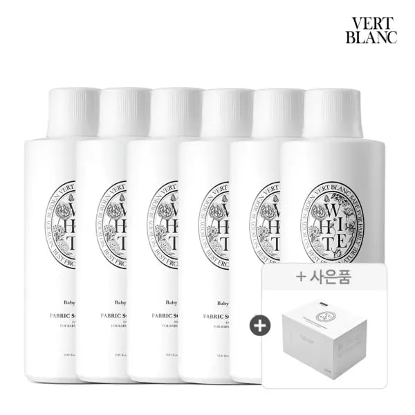베르블랑 아기 섬유유연제 6개+이염방지시트 100매 (40,900원/무료)