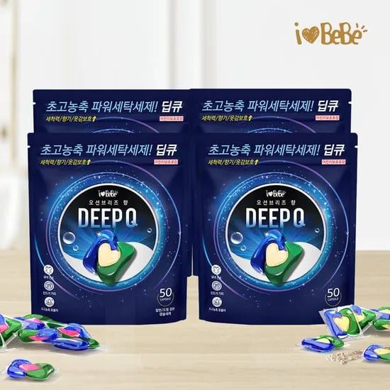 3in1 캡슐세제 오션브리즈 50개입 4개