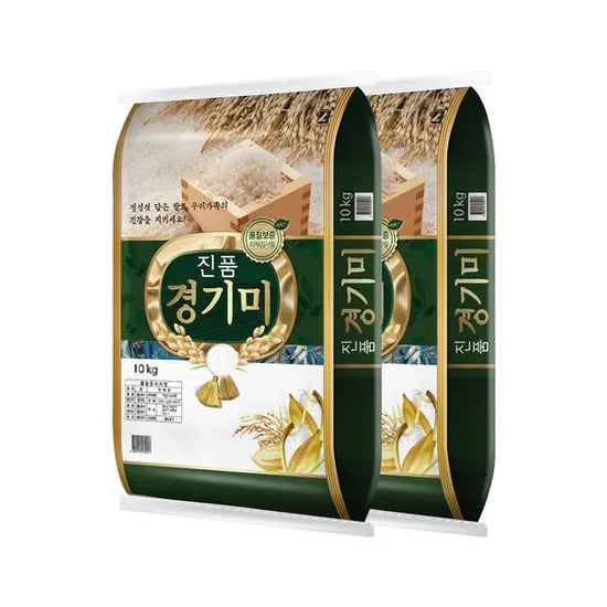 25년산 진품경기미 상등급 10kg+10kg