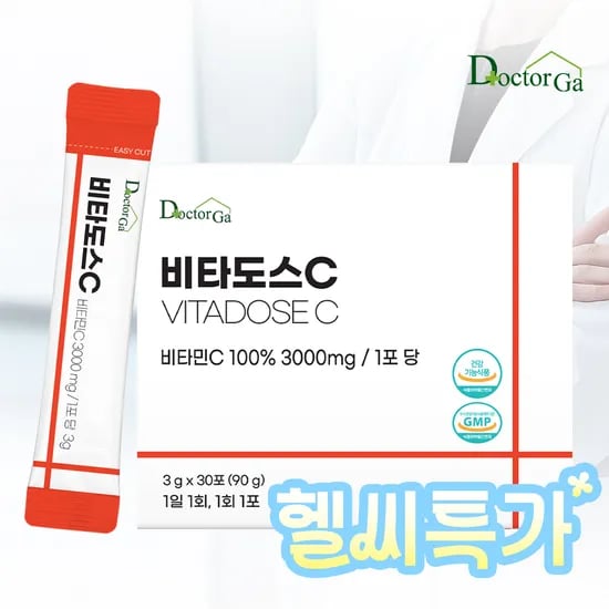 닥터가 비타도스C 비타민C 3000mg 분말 스틱 30포