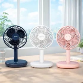 BLDC 무선 소형 탁상용 선풍기 3엽날개 2개