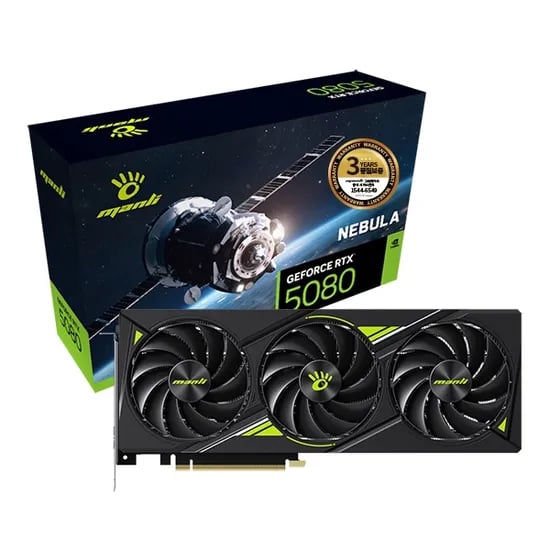 MANLI 지포스 RTX 5080 Nebula D7 16GB (1,940,000원/무료)