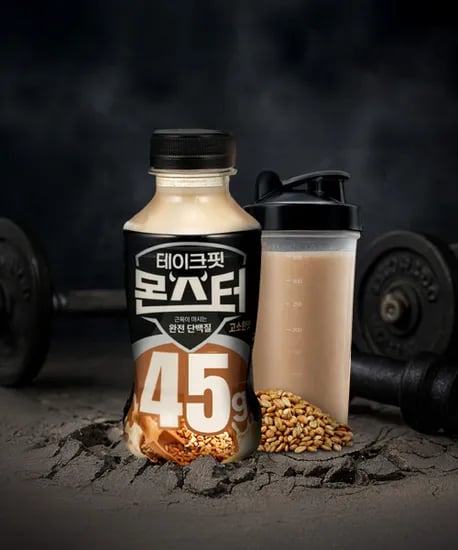 테이크핏 몬스터 45g 단백질 음료 고소한맛 350ml X 12개