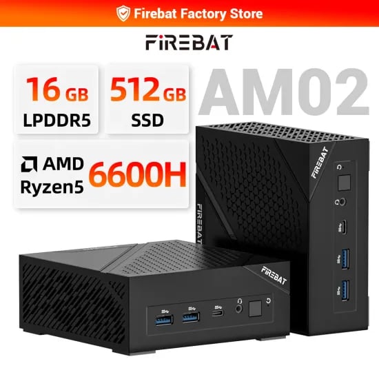 FIREBAT 6600H 16GB 512GB WIN11 포함 미니 PC