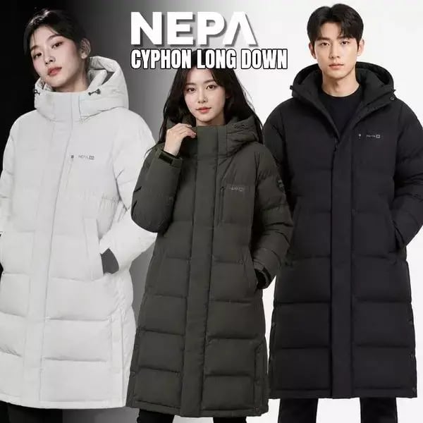 26SS 역시즌 남녀공용 롱 다운 자켓