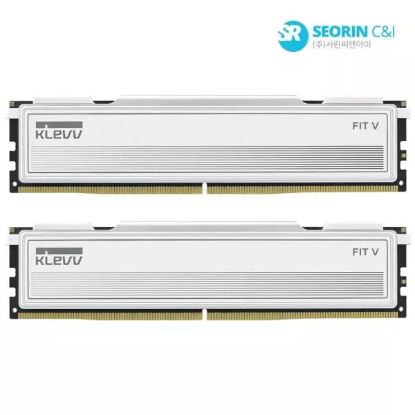 에센코어 클레브 DDR5-6000 CL30 FIT V 화이트 서린 32GB(16Gx2)