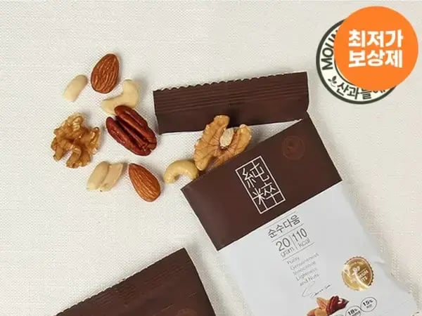 산과들에 하루견과 견과류 순수다움 100봉