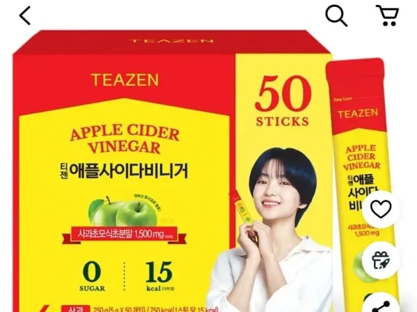 티젠 애플사이다 비니거 250g 1개 50스틱